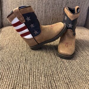 Kids Patriotic Star Boots